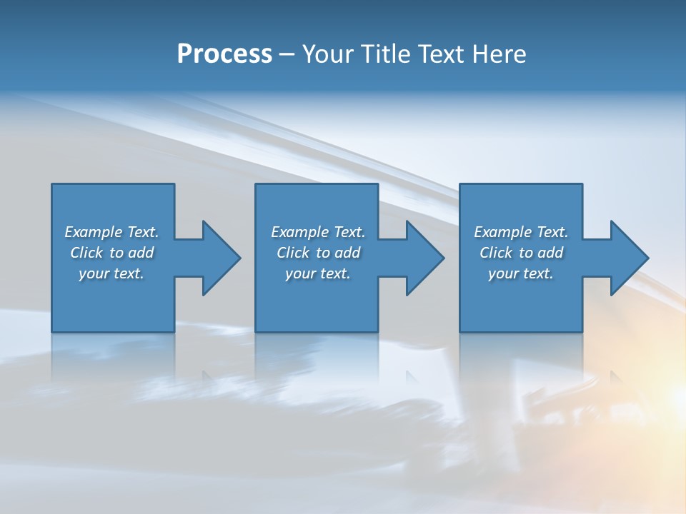 Blue Viaduct Transportation PowerPoint Template