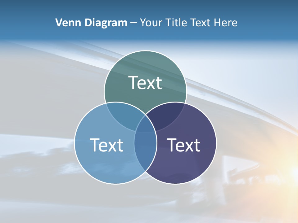 Blue Viaduct Transportation PowerPoint Template