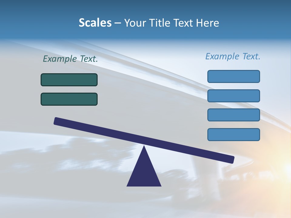 Blue Viaduct Transportation PowerPoint Template