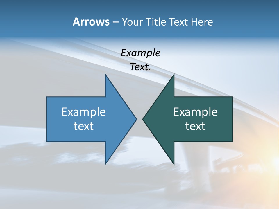 Blue Viaduct Transportation PowerPoint Template