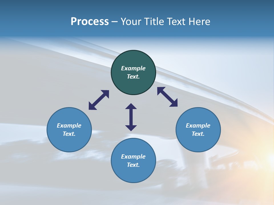 Blue Viaduct Transportation PowerPoint Template