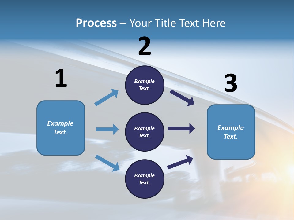 Blue Viaduct Transportation PowerPoint Template