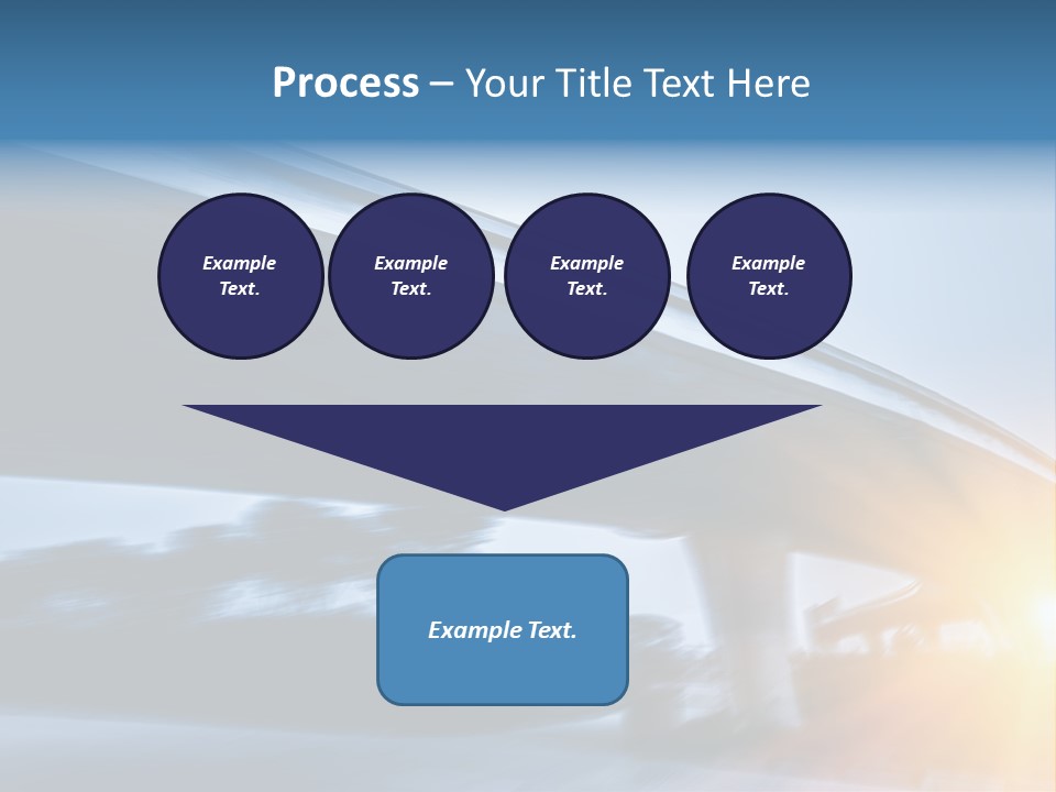Blue Viaduct Transportation PowerPoint Template