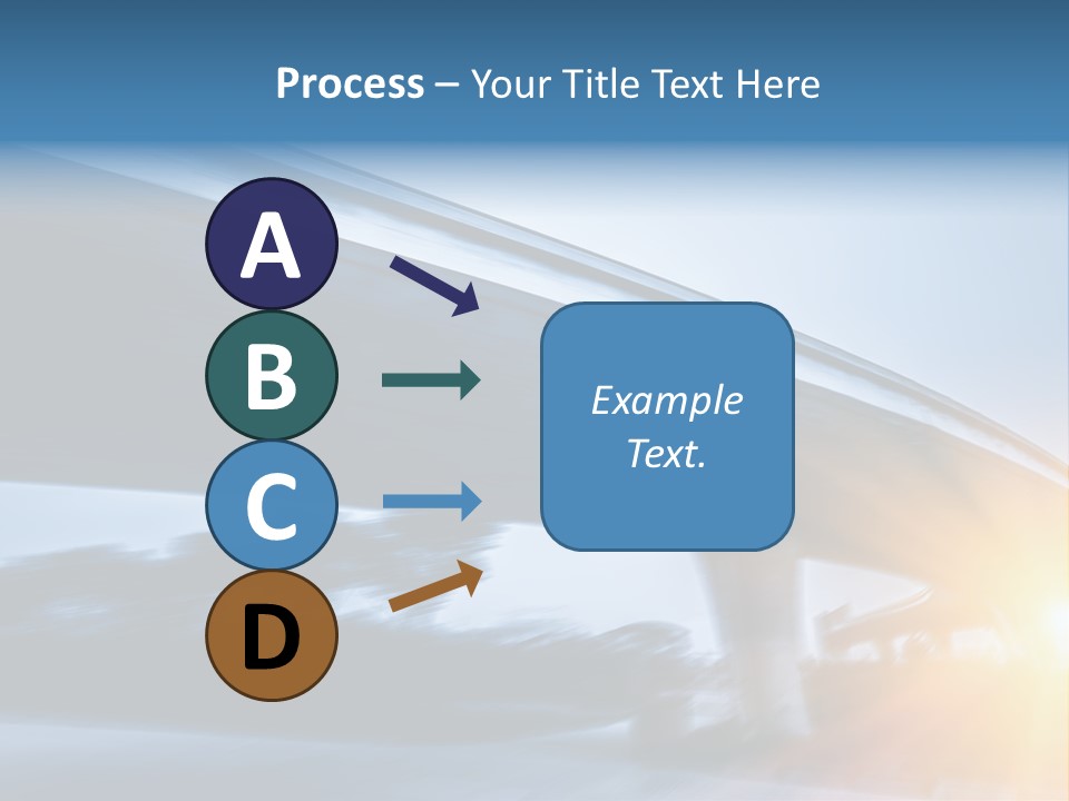 Blue Viaduct Transportation PowerPoint Template