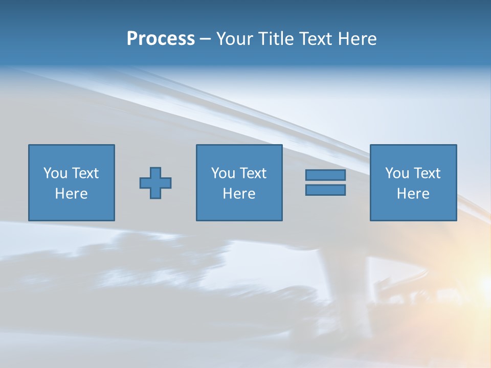 Blue Viaduct Transportation PowerPoint Template