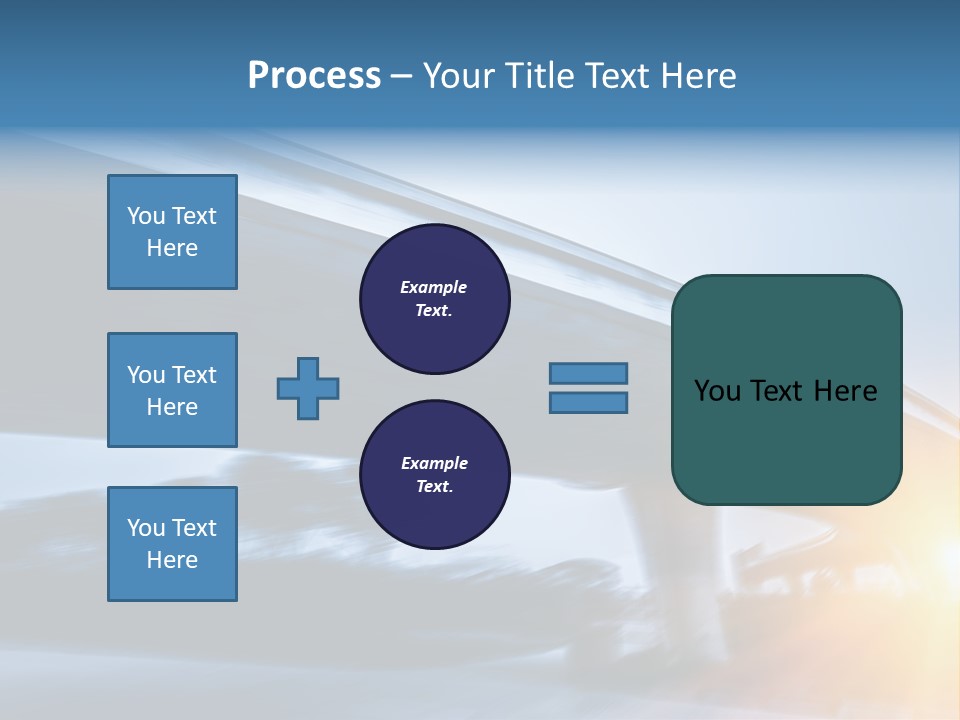 Blue Viaduct Transportation PowerPoint Template