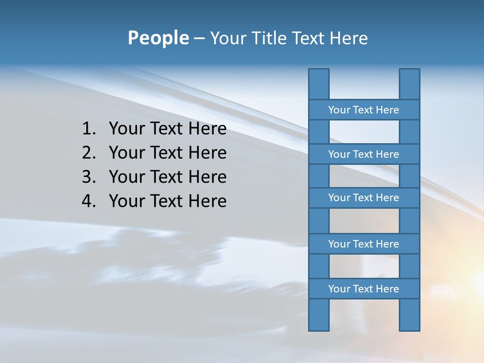 Blue Viaduct Transportation PowerPoint Template