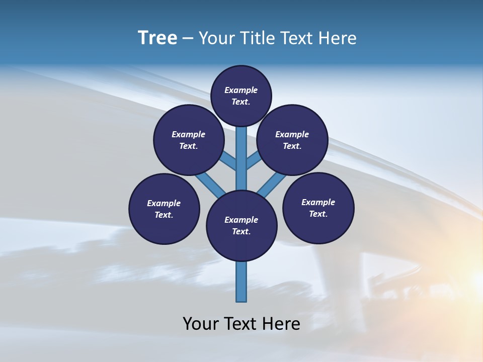 Blue Viaduct Transportation PowerPoint Template