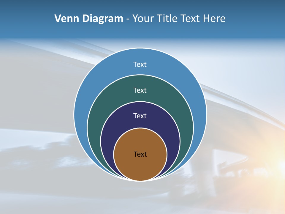 Blue Viaduct Transportation PowerPoint Template