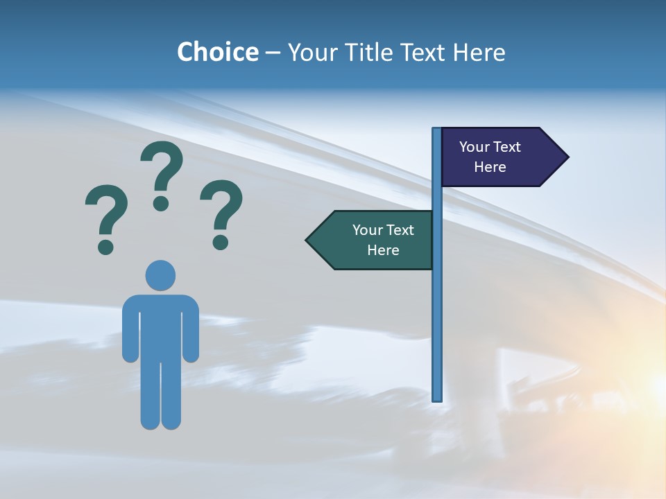 Blue Viaduct Transportation PowerPoint Template