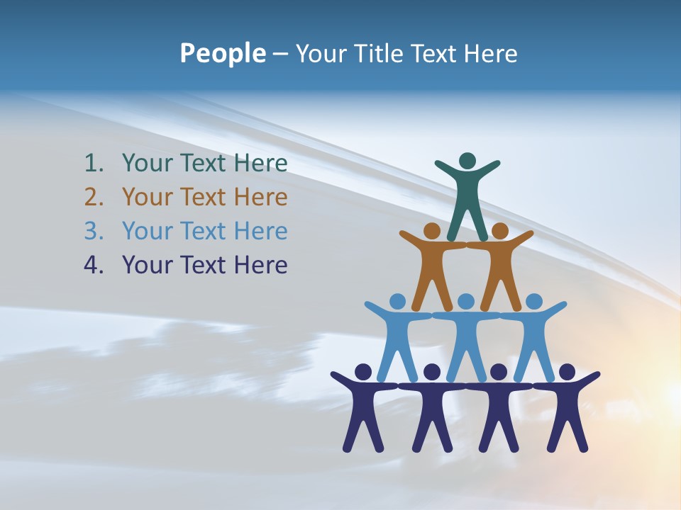 Blue Viaduct Transportation PowerPoint Template