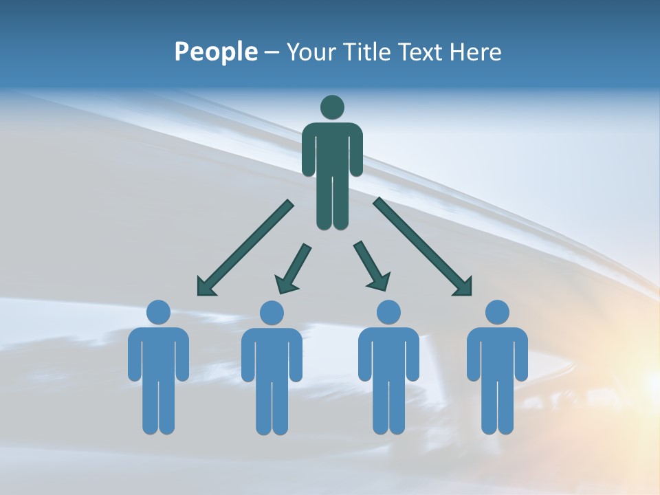 Blue Viaduct Transportation PowerPoint Template