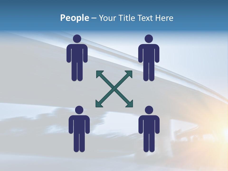 Blue Viaduct Transportation PowerPoint Template