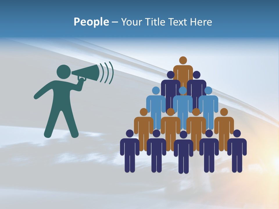 Blue Viaduct Transportation PowerPoint Template