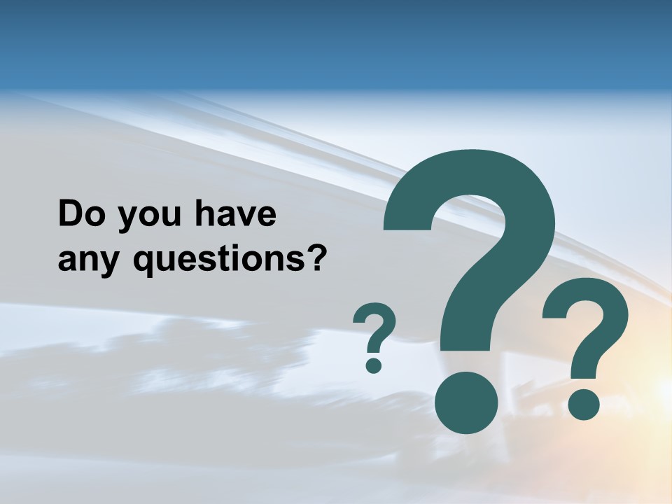 Blue Viaduct Transportation PowerPoint Template