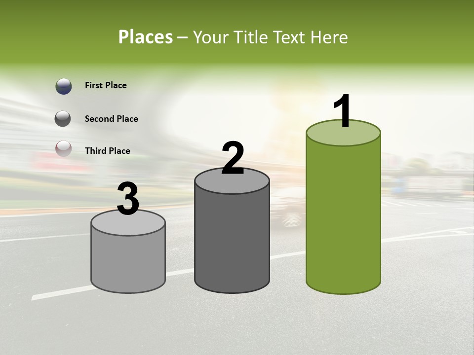 Viaduct Direction Busy PowerPoint Template