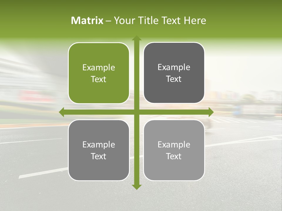 Viaduct Direction Busy PowerPoint Template