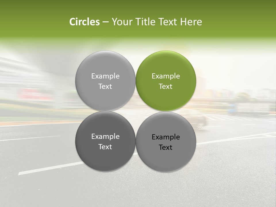 Viaduct Direction Busy PowerPoint Template