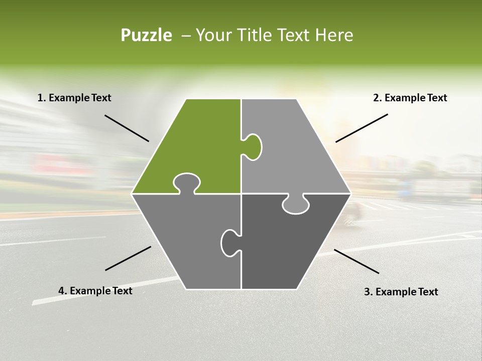 Viaduct Direction Busy PowerPoint Template