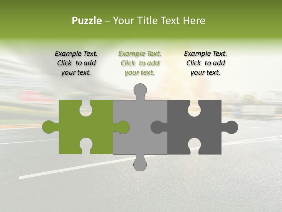 Viaduct Direction Busy PowerPoint Template