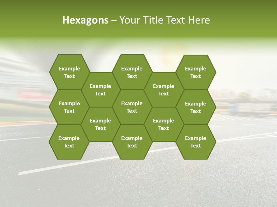 Viaduct Direction Busy PowerPoint Template