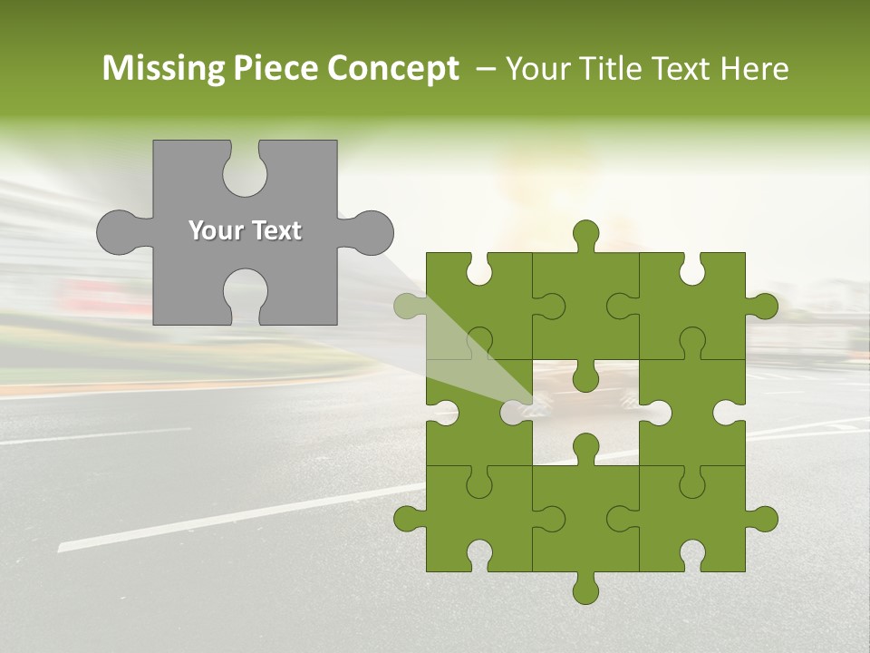 Viaduct Direction Busy PowerPoint Template