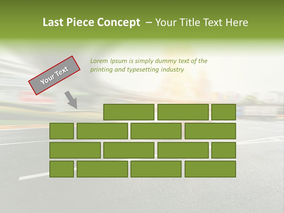 Viaduct Direction Busy PowerPoint Template