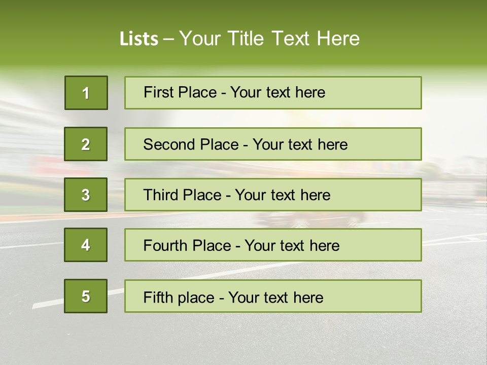 Viaduct Direction Busy PowerPoint Template
