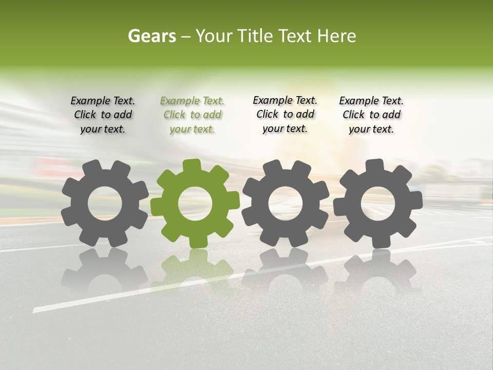 Viaduct Direction Busy PowerPoint Template