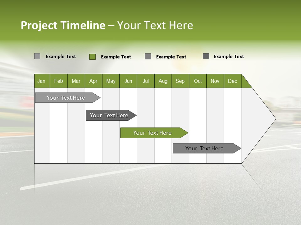 Viaduct Direction Busy PowerPoint Template