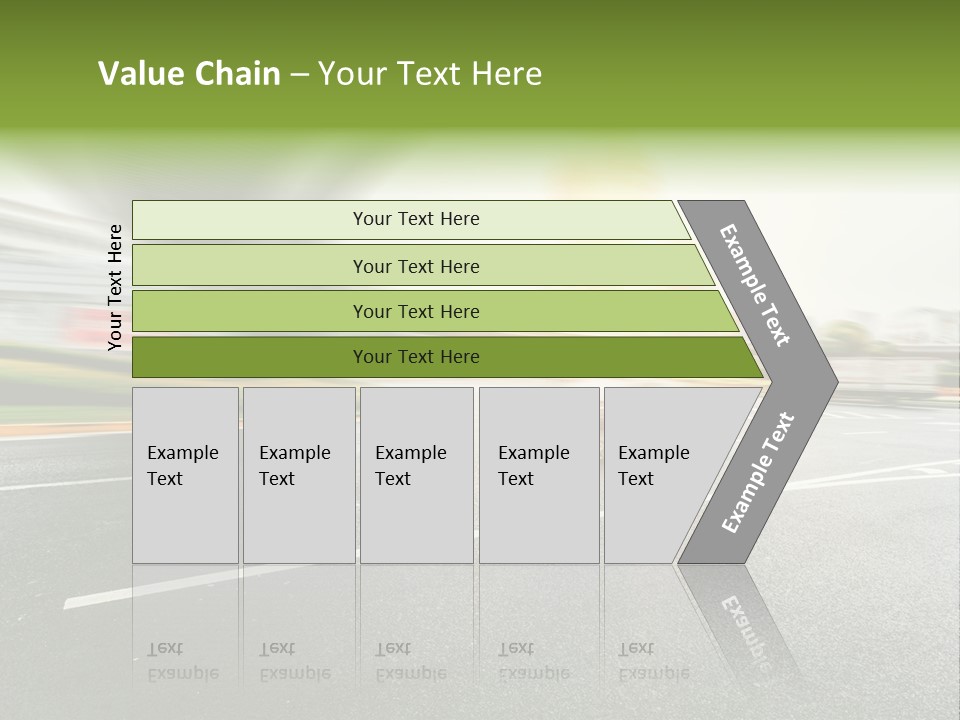 Viaduct Direction Busy PowerPoint Template
