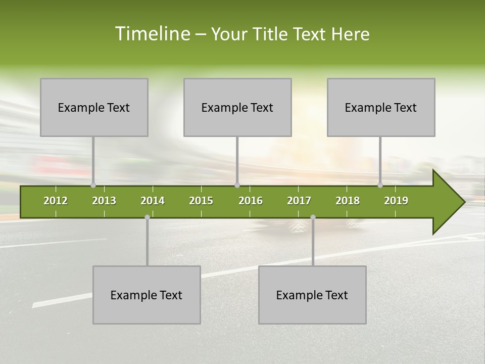 Viaduct Direction Busy PowerPoint Template