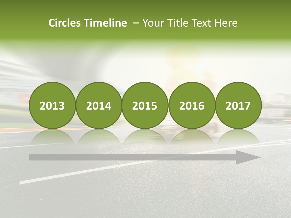 Viaduct Direction Busy PowerPoint Template