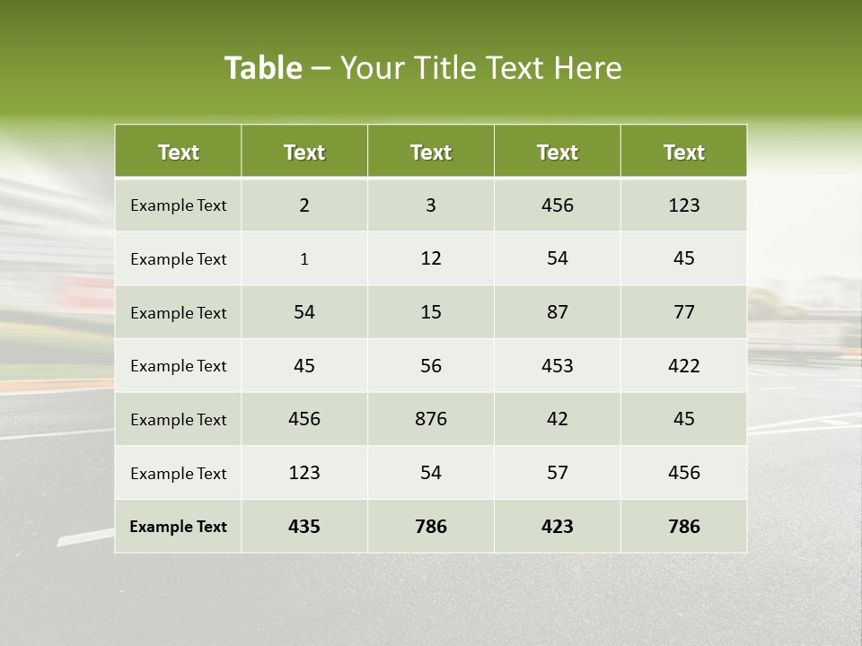Viaduct Direction Busy PowerPoint Template