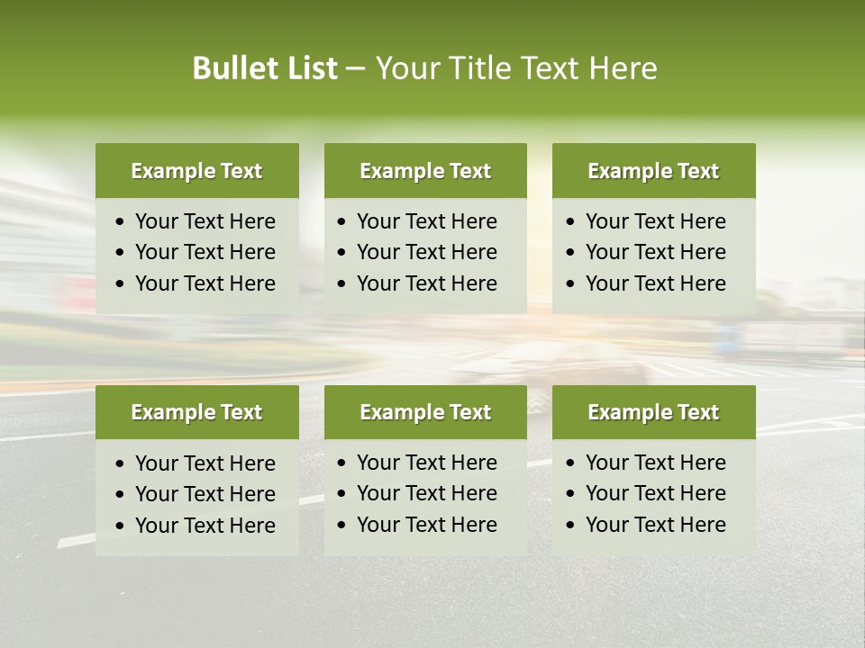 Viaduct Direction Busy PowerPoint Template