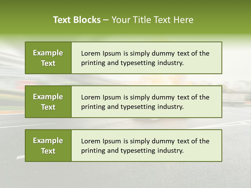 Viaduct Direction Busy PowerPoint Template