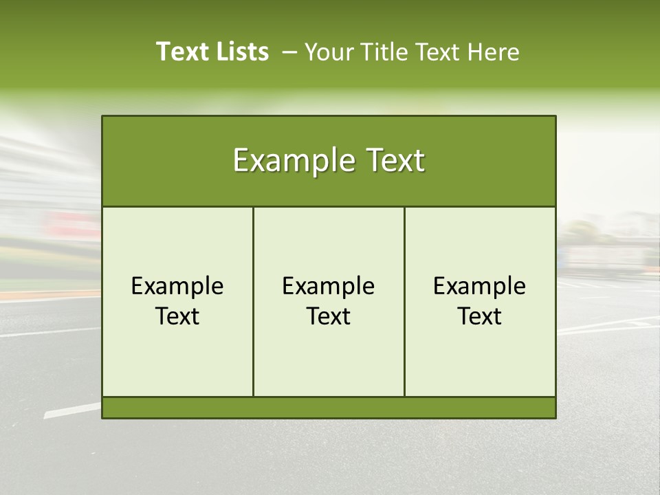 Viaduct Direction Busy PowerPoint Template