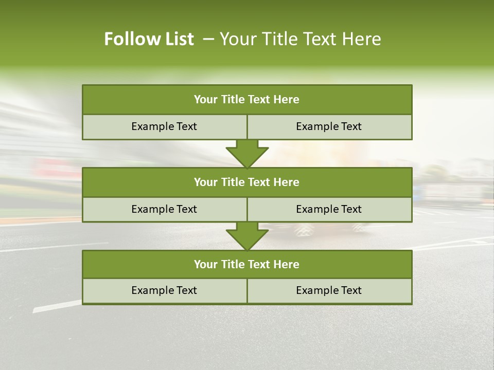 Viaduct Direction Busy PowerPoint Template