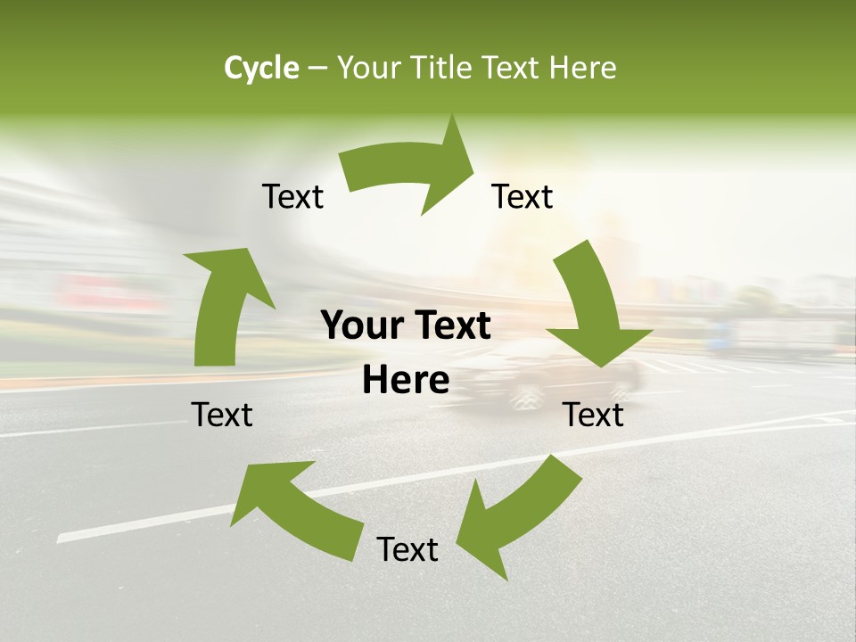 Viaduct Direction Busy PowerPoint Template