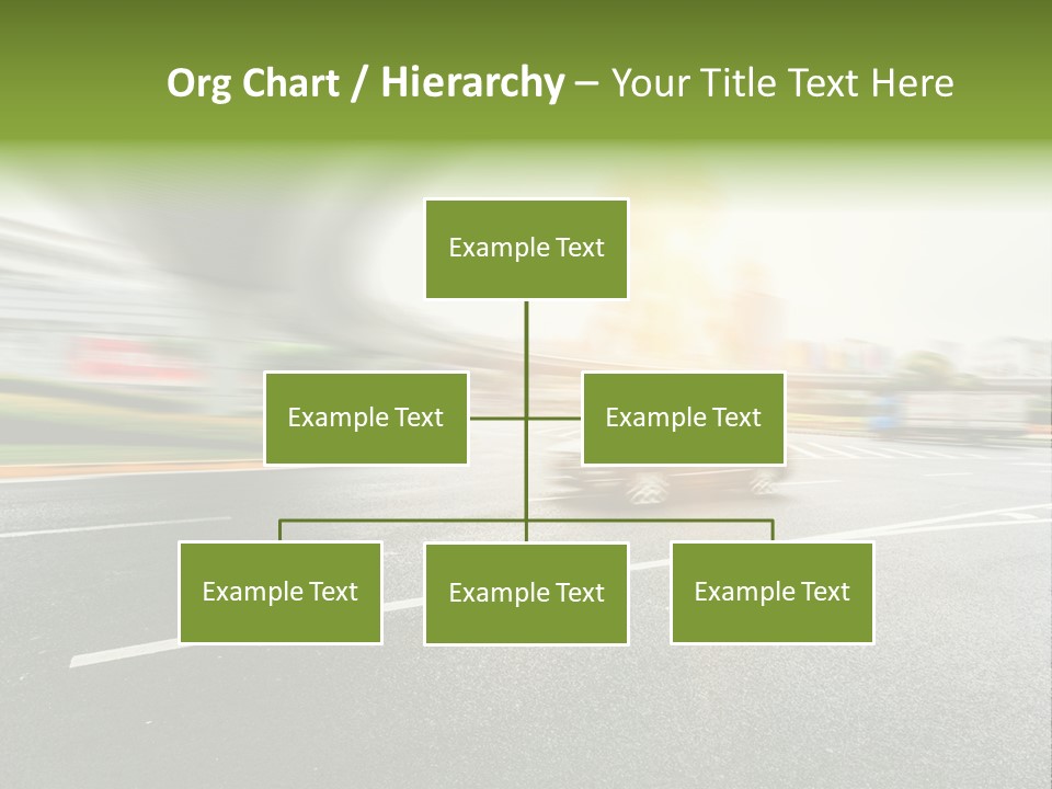 Viaduct Direction Busy PowerPoint Template