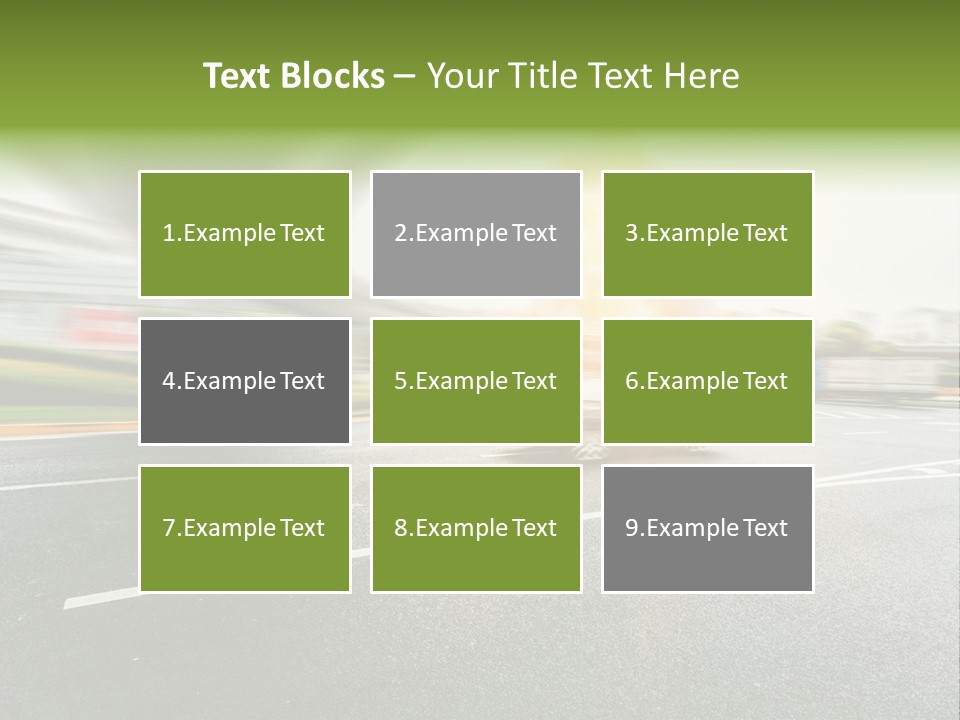 Viaduct Direction Busy PowerPoint Template