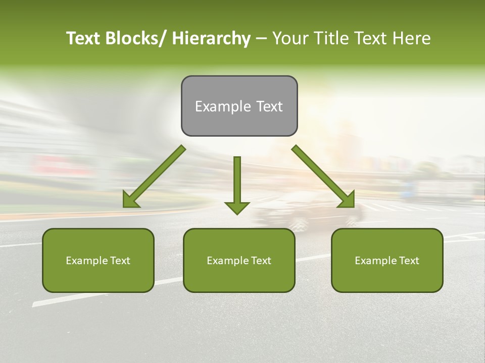 Viaduct Direction Busy PowerPoint Template