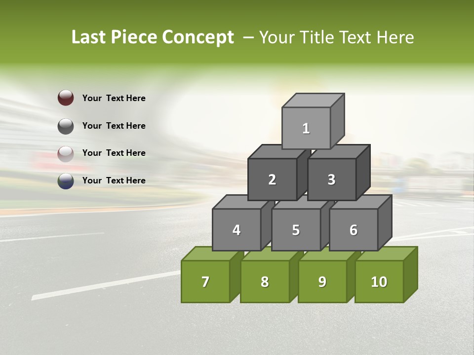 Viaduct Direction Busy PowerPoint Template