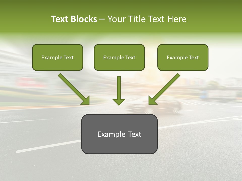 Viaduct Direction Busy PowerPoint Template
