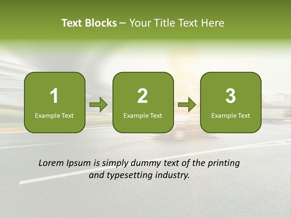 Viaduct Direction Busy PowerPoint Template