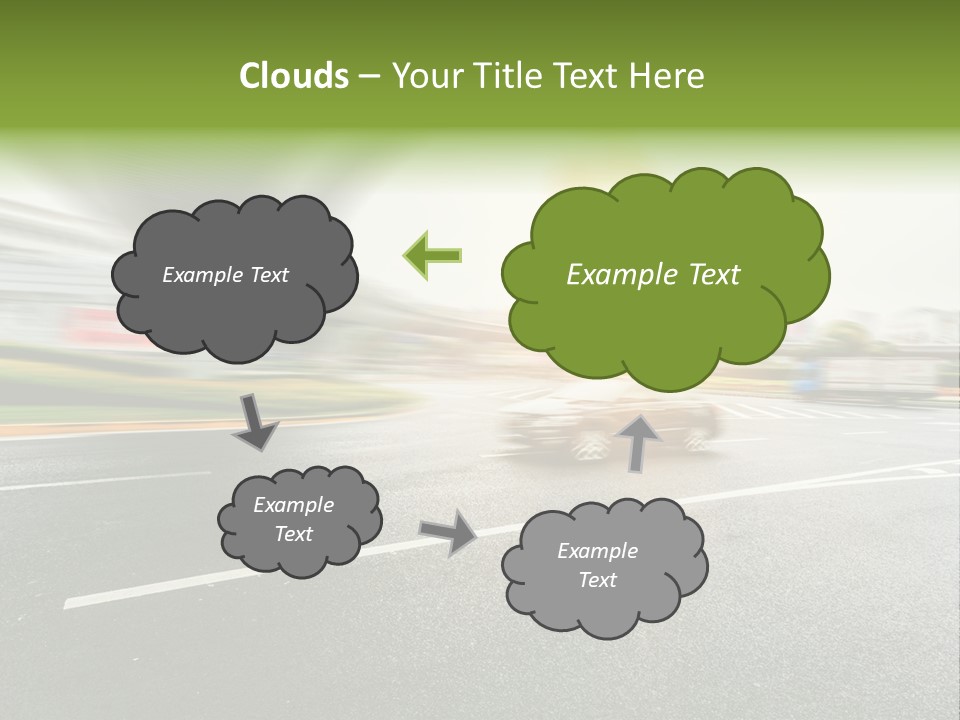 Viaduct Direction Busy PowerPoint Template