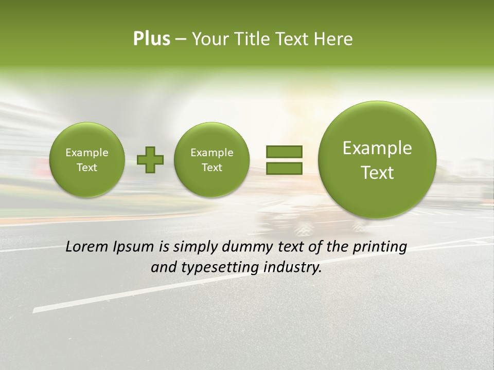Viaduct Direction Busy PowerPoint Template