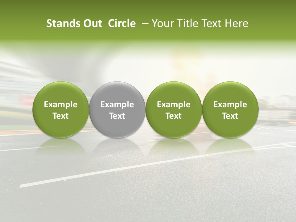 Viaduct Direction Busy PowerPoint Template