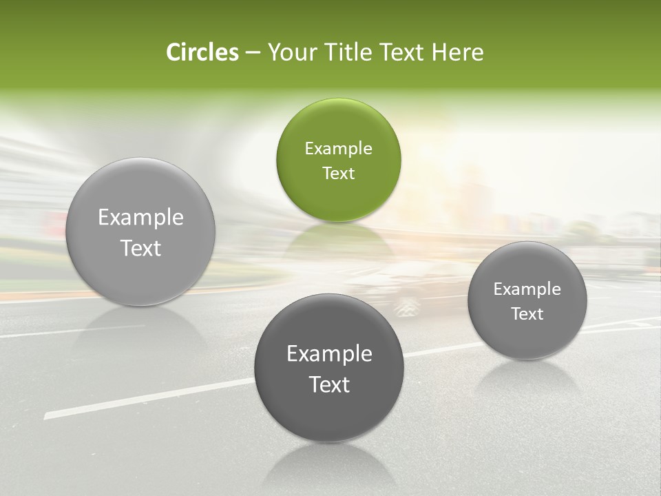 Viaduct Direction Busy PowerPoint Template