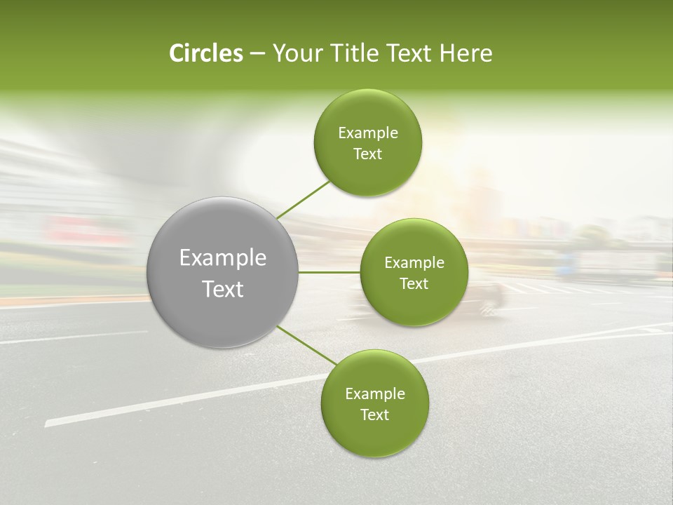 Viaduct Direction Busy PowerPoint Template